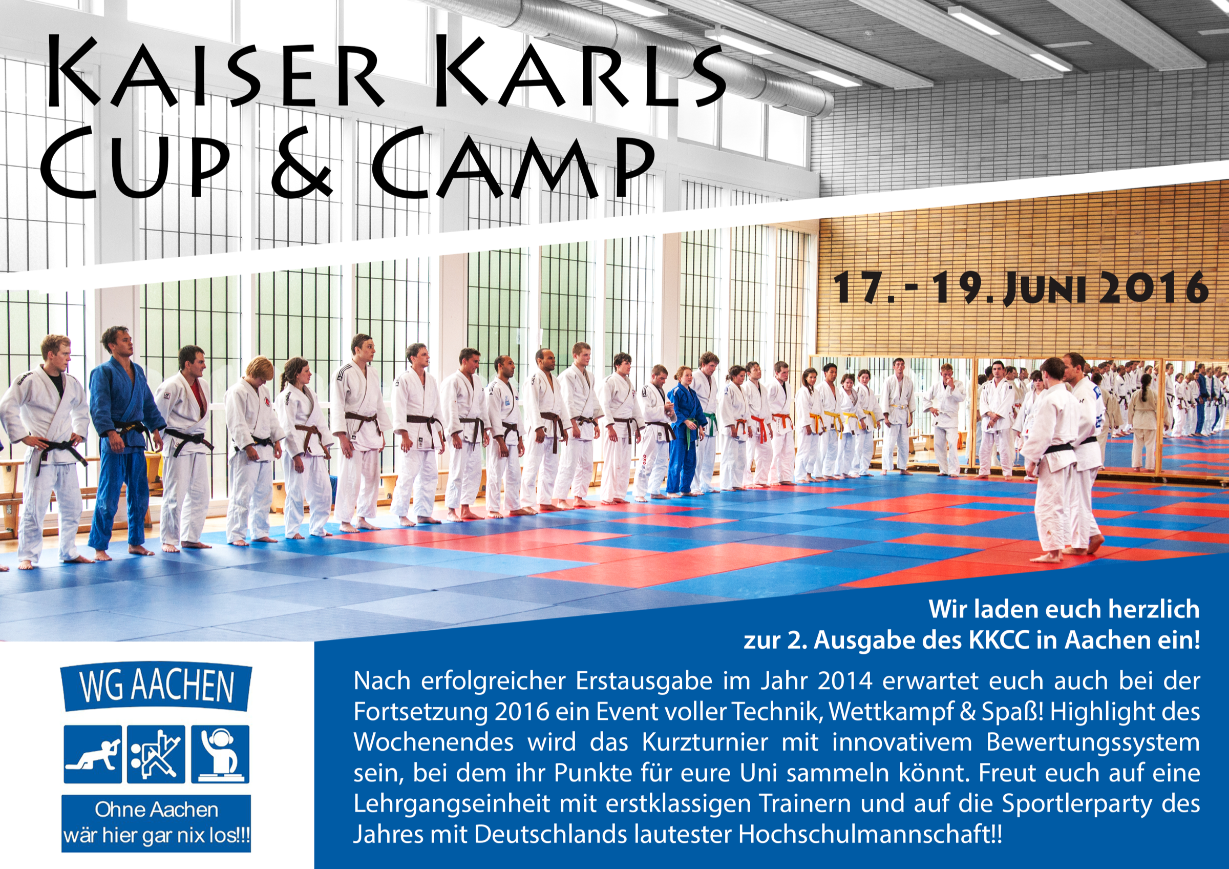 Flyer des Kaiser Karls Cup & Camp 2016