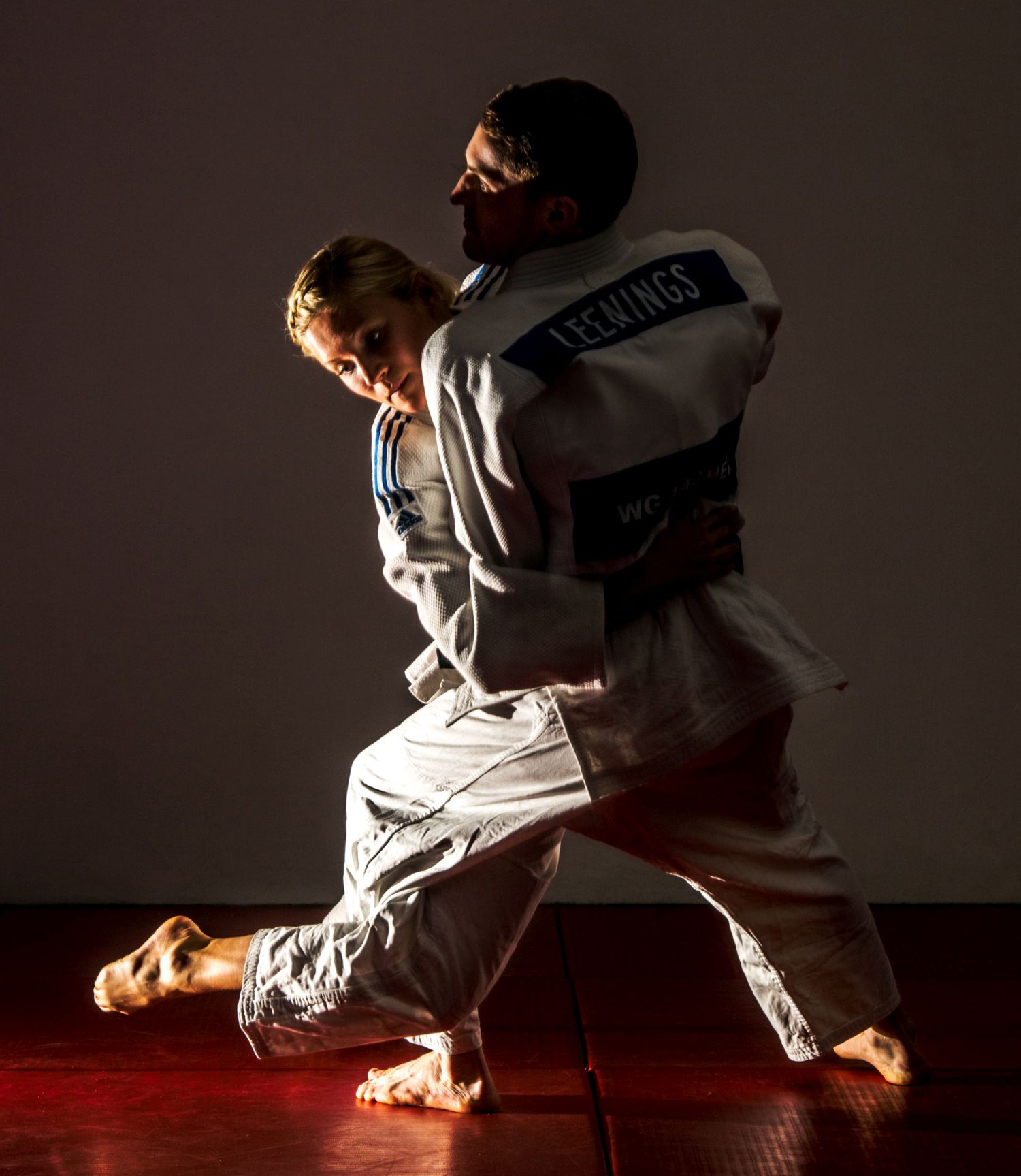 Zwei Judoka im Wettkampf